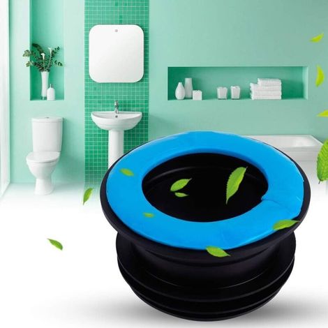 Joint en Caoutchouc Anti-odeurs, Joint Cuvette Wc Anneau En Caoutchouc De Toilette ，Remplacement Fuite Universel RéSistant