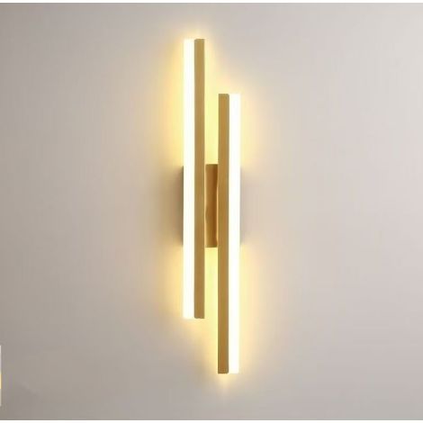 Zwei LED-Wandleuchten im Set, moderne Nachttischlampen, dekorative Innenbeleuchtung, 50 cm (1/5)