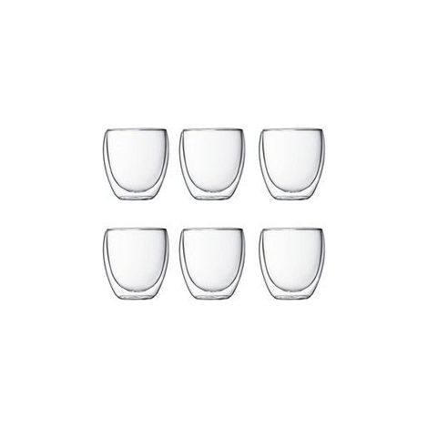 set de 6 vasos doble pared 25cl - pavina set - bodum - (1/3)