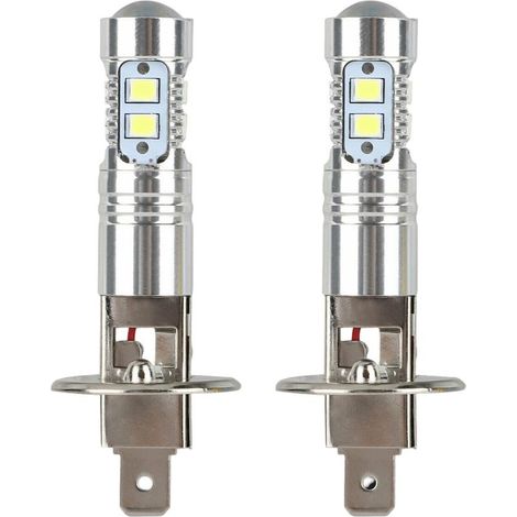 Ampoule LED 100 W, phares, feux antibrouillard, phares à 360°, kit LED H1 blanc super 6000 K 100 W, phares de voiture LED H1, éclairage LED H1 100 W - 2 pièces