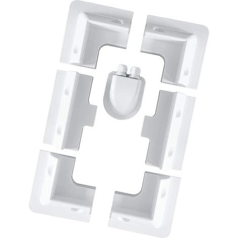 Lot de 7 supports de panneau solaire en ABS blanc pour camping-car, toit plat, caravane, installations résistantes aux UV - Blanc (1/5)
