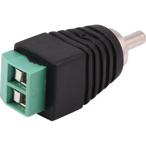 15 Adaptateurs RCA Mâle vers Bornier à Vis pour Câbles Audio Vidéo - Connectique