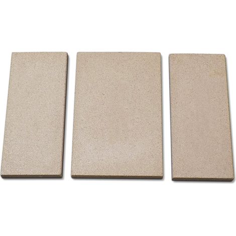 Habillage de foyer pour poêles à cheminée 470 de Contura - vermiculite - 3 pièces