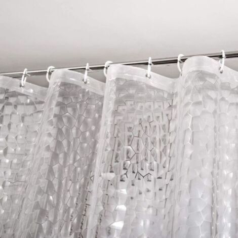 Rideau de douche transparent 180x200 cm (1/4)