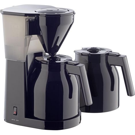 1 cafetière à filtre, verseuse isotherme, seconde verseuse, noir, pour maison (1/5)