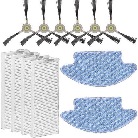 Accessoires compatibles avec les aspirateurs robots Lefant M210 Pro M210B M213S OKP Life K3A K4 K5 : balai, filtre HEPA et ensemble de brosses latérales. (1/5)