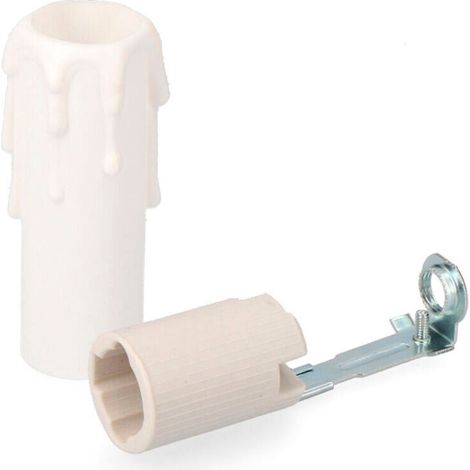 Douille Bougie Moyenne Porcelaine Blanche 44125
