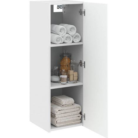 vidaXL Wall-mounted Bathroom Cabinet White 33 x 34.5 x 100 cm (1/3)