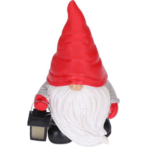Statue de gnome en résine pour jardin, sculpture, ornement pour bureau ou décoration de cour (1/5)