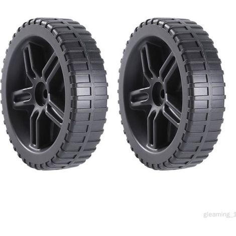 Roues de gril - Barbecue - 2 pièces - Diamètre trou 10mm - Résistantes à l\'usure - Plastique-Résine (1/4)
