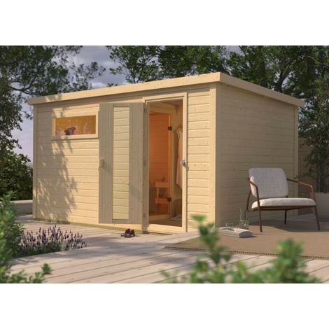 Sauna Extérieur 5 Places Hytti 6 Epicéa Nordique 8.4mÂ² Poêle 9kW (1/5)