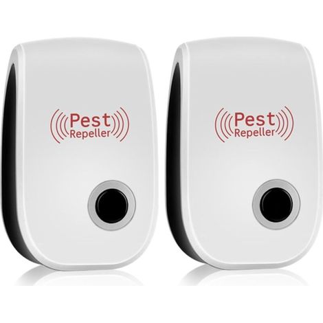 Milben Stecker Pro - bug shield 2025 Testsieger, milben entfernen in 5 sekunden Ultraschall gegen Mäuse vertreiben Moskito, Kakerlaken, Spinnen und Fliegen (Weiß2PCS) (1/5)