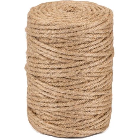 1 rotolo di corda di iuta/sisal,decorare e per progetti fai da te (ad esempio,per realizzare tiragraffi),specifiche: 3 mm x 100 m (1/5)