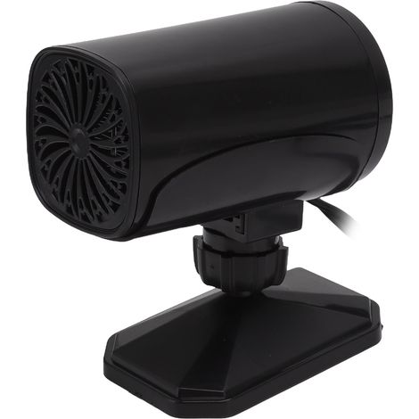 12V Autoheizung, schwarz – 2-in-1 Heiz- und Kühlventilator, tragbarer Windschutzscheibenentfeuchter (1/5)