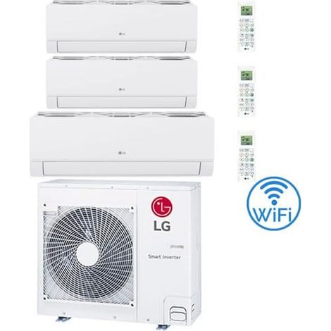 Klimaanlage LG Dualcool Libero Smart R32 Wifi Trial Split Dual Inverter 9000 + 9000 + 18000 BTU mit E.U. MU4R25 Klasse A++/A+ NEU 2026