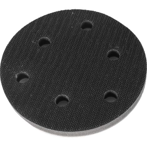 Flexibler Schleifteller, 125 mm Durchmesser mit 6 Löchern - Haftteller für Schleifscheiben (1/5)