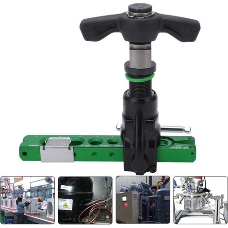 ST-R806A 45°-Exzenter-Rohraufweiter mit Ratschenmechanismus, handbetrieben mit Bohrmaschine, vielseitig einsetzbares Rohraufweiterwerkzeug. Kompatible Rohrdurchmesser: 1/4, 5/16, 3/8, 1/2, 5/8, 3/4 Zo (1/5)