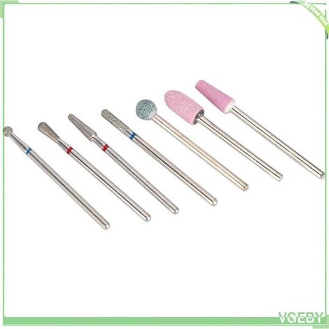 Forets à ongles - FAFEICY - NO.02 - diamanté - acier au tungstène - lot 7 pièces (1/5)