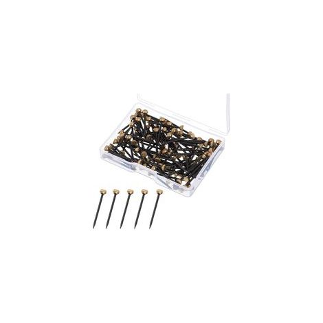 Clous de Suspension, 50 PCS Cintres Photo Clous Cintres Clous de Cadre Photo Picture Pins avec Boîte de Rangement en Plastique Petit Clou X Pointe Murale pour Cadre