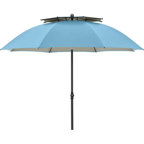 Doppler Windprofi 200 Manual ø 200 cm rund Sonnenschirm 3 Farben Strandschirm Balkonschirm 821