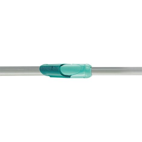 Leifheit – Manche balai serpillère réglable 75-135 cm – Prise antidérapante – Design moderne vert et argent – Pour nettoyage efficace