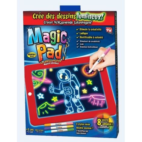 Tablette Magique - 6 Couleurs Neon - 8 Effets Lumineux - Pour Enfants Et Adultes - 1 Piece (1/2)