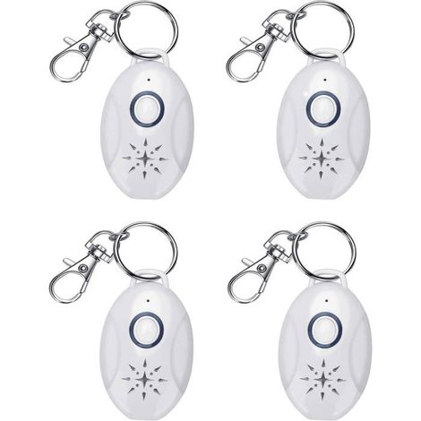 Lot de 4 Répulsif Anti-puces et Tiques Ultrasons Rechargeable USB, 3 m, Protection Moustiques insectes, Chiens Chats, Extérieur (1/5)