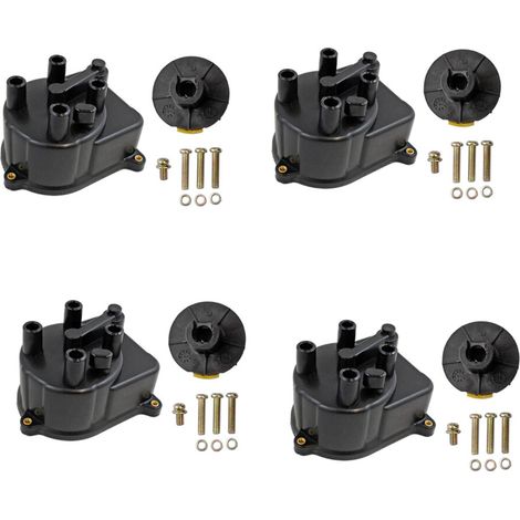 Quattro rotori e calotte dello spinterogeno adatti per Accord, CR-V, CRV, Integra, EL del 30102P54006, 30103P08003