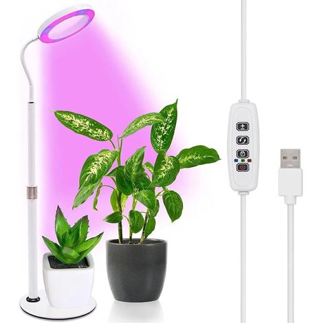 Lampe Horticole, Lampe de croissance for plantes, lampe de croissance à spectre complet à LED blanche for plantes d'intérieur, plantes succulentes (1/5)