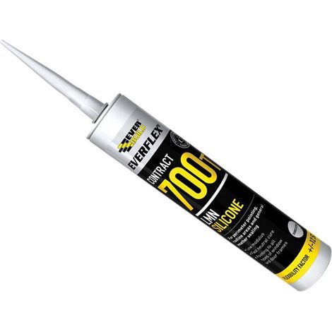 Everbuild Sika Everflex® 700T LMN Translucent Silicone Sealant for PVCu & Roofing, 300ml