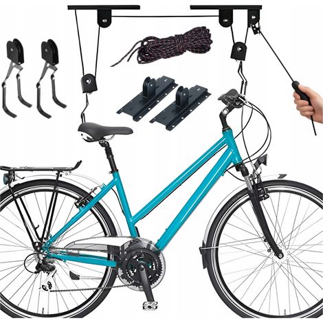 Soporte para bicicletas, colgador de techo o pared, elevador de 20 kg. (1/5)