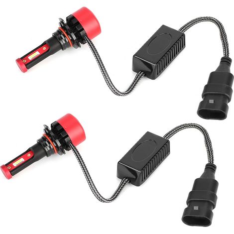 2PCS 9005 96W L8H Phares de Voiture Automobile Ampoule Blanc Lumière Super Haute Puissance (1/5)