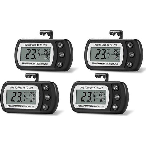 Digitales Kühlschrankthermometer (PCS) für Kühl- und Gefrierschränke mit großem LCD-Display und Ständer. Kompatibel mit Küchengeräten. (1/5)