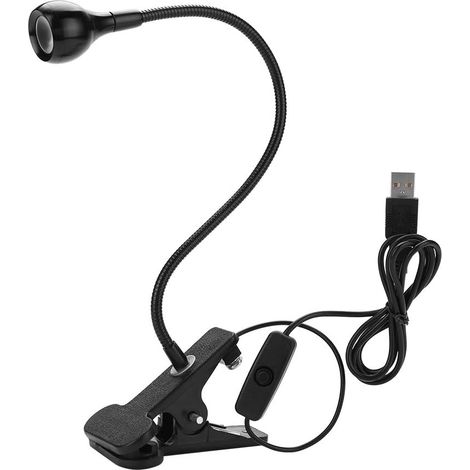 Lampe LED USB 3W avec traitement UV noir et violet, support de lampe à LED USB, prête à l'emploi. (1/5)