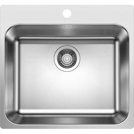 Blanco Supra 500 - Évier, 54x50 cm, inox brossé 526354 (1/4)