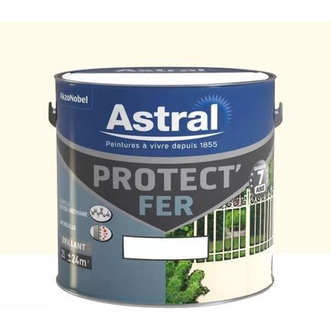Peinture Protect' fer ASTRAL Blanc cassé 2 L (1/2)