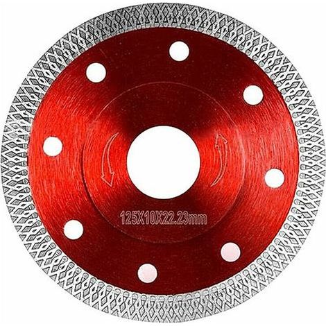 Disque Diamant 125 Carrelage, Fine Coupe Sèche, à Tronçonner Diamanté Lame de Scie Circulaire Carrelage Granit Bois (125mm)LO- Ron (1/5)