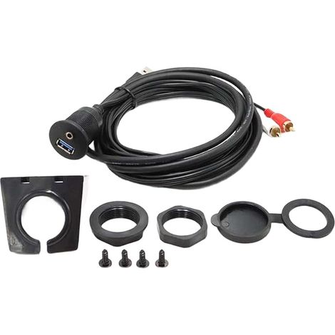 Rallonge USB 2.0 étanche pour panneau de moto (1/5)