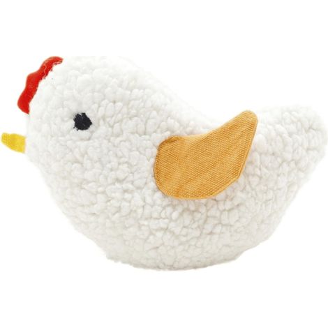 Jouet interactif pour Chien Forme Poussin-S, Design réaliste et coloré, Durable et Facile à Nettoyer, idéal pour Petites et Moyennes Races, 16,5cm, Couleur variée