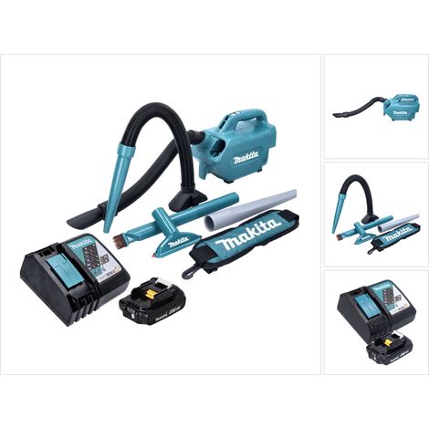 Makita DCL 184 RA1 Aspirateur sans fil 18 V - 54 mbar - 0,5 l + 1x Batterie 2,0 Ah + Chargeur