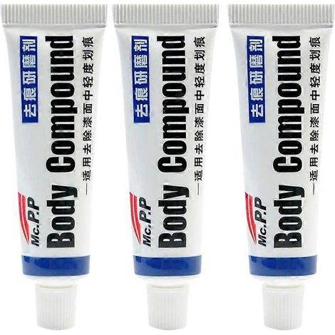 Kits de réparation de rayures pour carrosserie, pâte de polissage, dissolvant transparent (1/4)