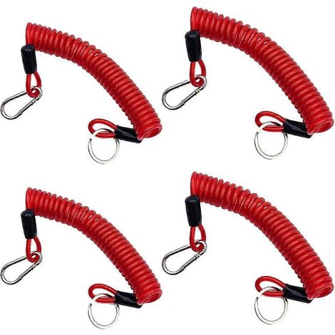 Câble de freinage d'urgence pour remorque de 1,8 m (6 pi), ressort de câble de freinage d'urgence pour remorque de camping-car, fil enroulé (1/5)
