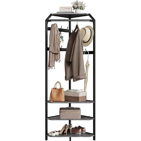 Organizzatore angolare, design multifunzionale, soluzione salvaspazio, grigio (1/2)
