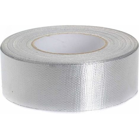 Ruban Adhésif En Aluminium Renforcé 50 Mm X 5M, Aluminium Bande D'Étanchéité, Ruban De Scellement + Renforcement En Fibre De Verre
