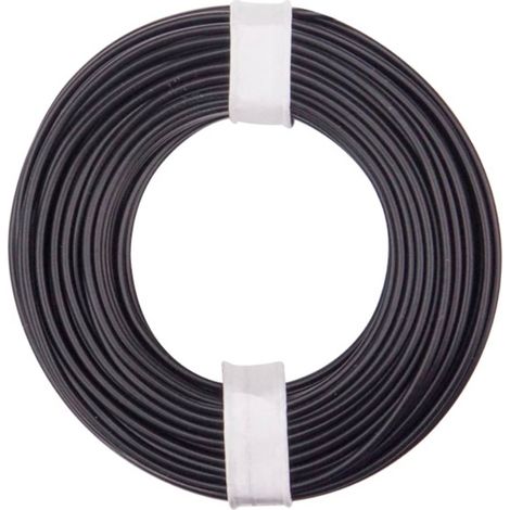 Donau Elektronik 125-011 Cavo per cablaggi 1 x 0.25 mm² Nero 10 m
