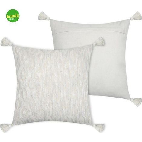 Cuscino Balma Stof 45 x 45 cm lino con nappine