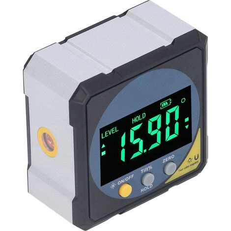 Équerre Numérique Magnétique Mesure Angle 4x90° Inclinomètre Électronique Rapporteur Laser (1/5)