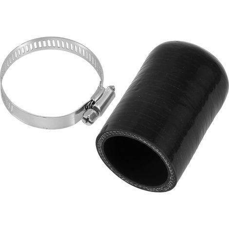 1 Pièce 60Mm Longueur 38Mm/1,50" Bouchon D'Extrémité De Tuyau En Caoutchouc De Silicone Noir De Voiture Avec Pinces Bouchon De Fermeture Renforcé En Silicone de Voiture (1/5)