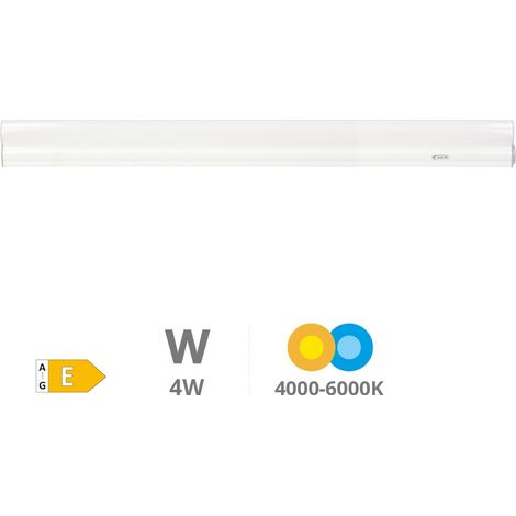 Regleta LED regulable de interior T5 "Siluas" (4W 4000K – 6000K 530lm) IP20/IK8 30cm color blanco (1/5)