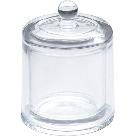 BRAVIX Compactor, Boîte pour Cotons et Cotons-Tiges avec Couvercle, Transparent (1/5)